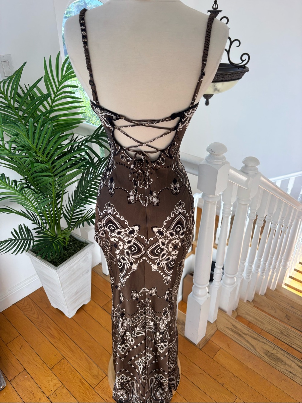 Sandro Bandana Print Midi Dress, US Size: 0 - Picture 11 of 16
